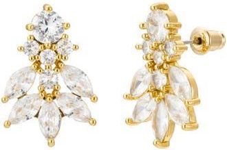 Untamed Petals Carla Crystal Stud Earrings in Gold at Nordstrom