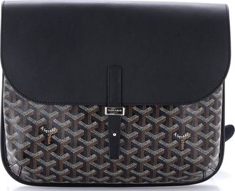 Goyard Coursier Messenger Bag Coated Canvas and Leather