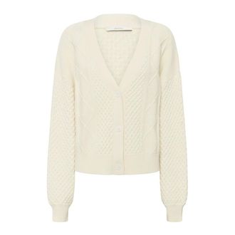 Gestuz Cardigans, female, Beige, Size: S Debbie Cardigan