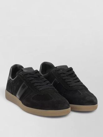 Tom Ford archer suede low top sneakers rubber sole