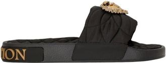 Dolce & Gabbana Devotion slippers - Dames - Sandalen - Zwart - 35 EU - Schoenen