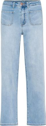 Kaffe Flared Jeans Lichtblauw Gewassen Denim - Dames - Regular Fit Jeans - Blauw - 3XL - Denim - Jeans