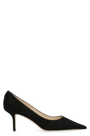 Jimmy Choo London Black Solid Pointed Toe Pumps