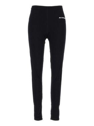 Jil Sander Black Polyamide Logo Activewear