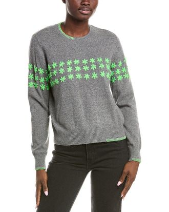 Brodie Floral Embroidery Cashmere Sweater