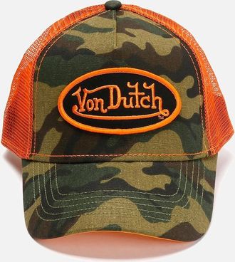 Von Dutch Womens Von Dutch Multi Trucker Cotton Camo Caps - Green/Multi