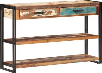 vidaXL Aparador De Madera Maciza Reciclada 120x30x75 Cm Vidaxl