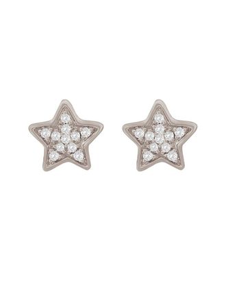Suzy Levian 14K 0.06 Ct. Tw. Diamond Star Studs