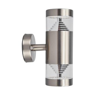 Lindby L&aacute;mpara de pared Led exterior de Acero Gris