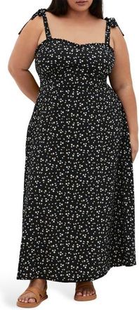 City Chic Penny Floral Maxi Sundress in Meadow at Nordstrom, Size Xs