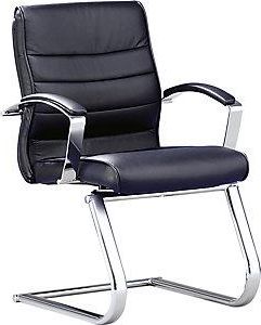 Topstar Sill&oacute;n Para Visitas Piel Negra Con Brazos De Piel