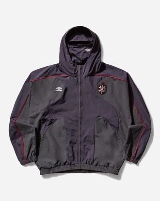 Umbro Men s Rose Crest Masked Track Jacket Dark Grey / Dark Purple