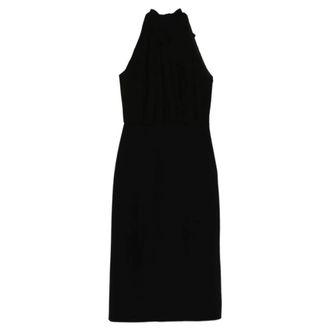 Max Mara Sele Midi Jurk - Dames - Casual kleedjes - Zwart - XS - Katoen - Kleedjes