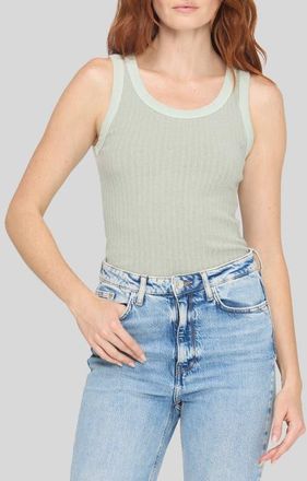 Project Social T Cooper Rib Tank in Moonstone at Nordstrom, Size X-Small