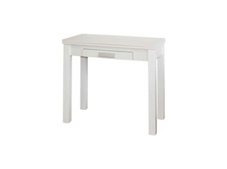 Pondecor Interiorismo Mesa de cocina extensible en acabado blanco. 80&times;40/80&times;76 cm