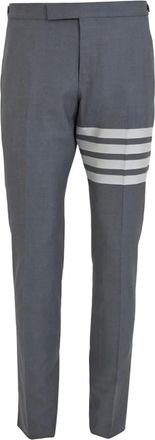Thom Browne Pantaloni con dettaglio a 4 righe - Grigio