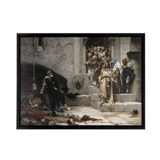 Artery8 Del Alisal The Bell of Huesca Framed Canvas Wall Art Print | Size: W24 x H32