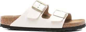 Birkenstock Arizona buckle-fastening sandals - women - Calf Suede/Calf Suede/Rubber - 36 Regular - Neutrals