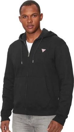 Guess Stijlvolle Zip-jassen - Heren - Vesten met rits - Zwart - XL - Hoodies & sweatvesten