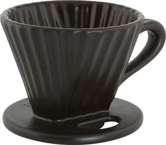 Chantal 8 ounce Lotus Ceramic Pour Over Coffee Filter in Matte Black at Nordstrom
