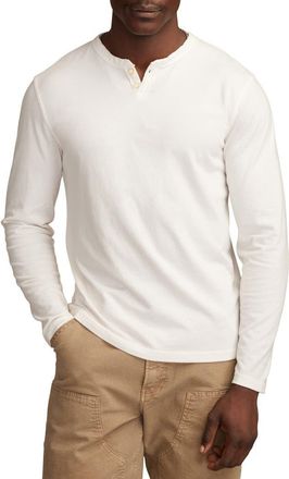 Lucky Brand Venice Burnout Henley in Marshmallow at Nordstrom, Size Xx-Large