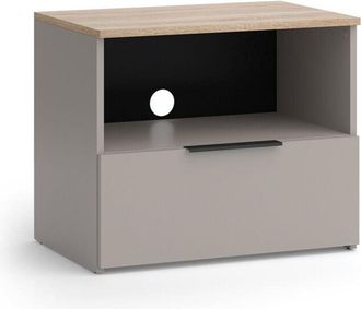 Vicco Mueble Bajo Para Tv Wido, Gris, 60 X 50 Cm Con Caj&oacute;n, Vicco