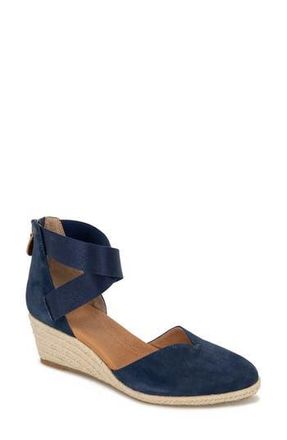 Gentle Souls Orya Espadrille Wedge Sandal in Navy Suede at Nordstrom Rack, Size 5.5
