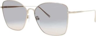 Longchamp Ladies Gold Tone Cat Eye Sunglasses LO140SL73158