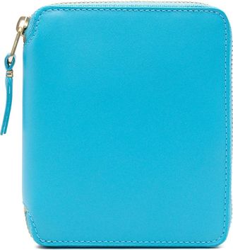 Comme Des Gar&ccedil;ons Wallets & Cardholders, female, Blue, Size: ONE SIZE Blue Leather Line Wallet