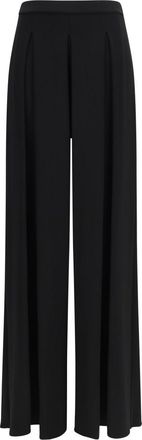 Max Mara Black Flared Flat Front Pants