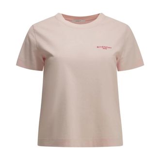 Givenchy Tops, Dames, Roze, XS, Katoen, Slim T-shirt