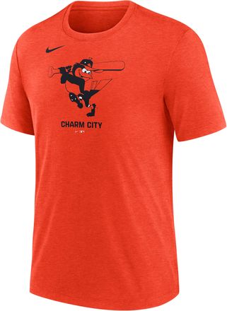 Nike Baltimore Orioles Logo Nike Mens MLB T-Shirt in Orange | NJFD89LOLE-J77