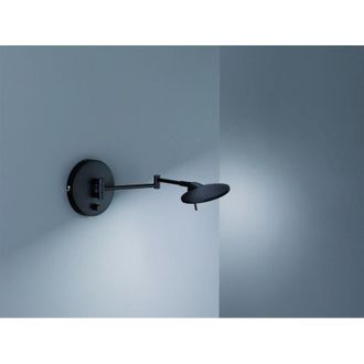 Trio Aplique Kazan Led Regulable Negro Orientable &Oslash;14 Cm Lighting