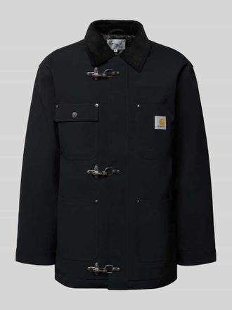 Carhartt Work in Progress Oversized Jacke mit Logo-Patch Modell Adair in Black, Gr&ouml;&szlig;e XL