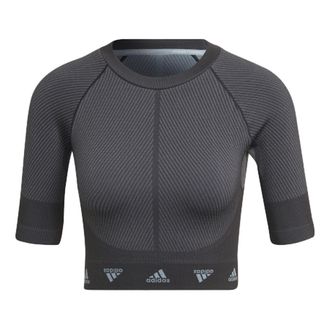 adidas (WMNS) adidas AEROKNIT Training T-Shirt Asia Sizing Grey HD9566