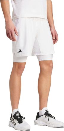 adidas Tennis Pro AEROREADY Shorts and Inner Shorts Set White IS8097