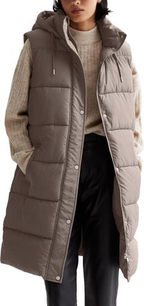 Generic Quilted Gilet With Hood For Women UK, Quilted Jacket Womens Ladies Gilette Body Warmer Hooded Waistcoat Winter Lightweight Sleeveless Warm Outerwear V