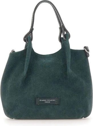 Gianni Chiarini Dua Tote Bag - Dames - Shoppers - Groen - ONE Size - Leer - Tassen
