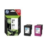 OEM Paquete M&uacute;ltiple De Cartuchos De Tinta Hp 301 (n9j72ae), Negro/azul Marino