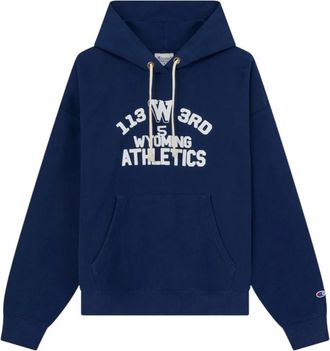 Champion Sweatshirts & Hoodies - Heren - Sweatshirts & Hoodies - Blauw - Maat: L Katoen