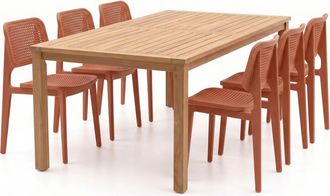 Forza Furniture Forza Xitta/Liverpool 210cm dining tuinset 7-delig