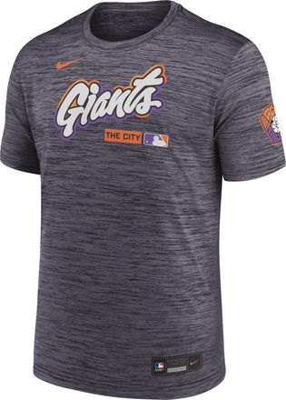 Nike San Francisco Giants City Connect Velocity Nike Mens Dri-FIT MLB T-Shirt in Black | 02ER00AGIA-HR3