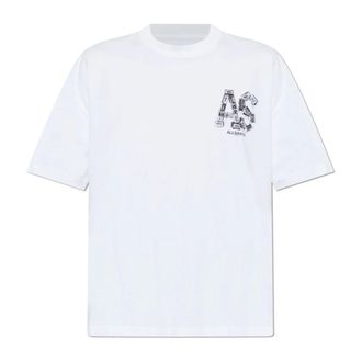AllSaints T-Shirts, male, White, Size: 2XL Mixtape Oversized Graphic T-Shirt