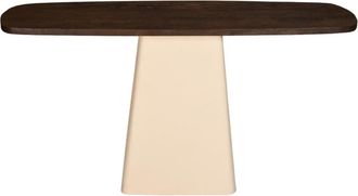 Moloo de madera maciza y metal marfil