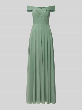 Troyden Collection Abendkleid im Off-Shoulder-Look in Mint, Gr&ouml;&szlig;e 42