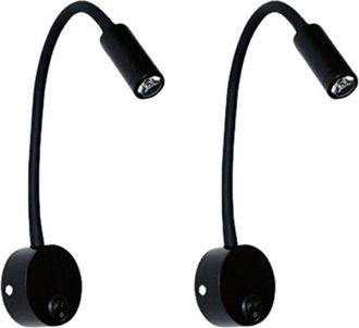OEM 2 L&aacute;mparas De Pared Led De 3w Para Lectura, Estudio O Trabajo, Ideales Para Dormitorio O Residencia Estudiantil