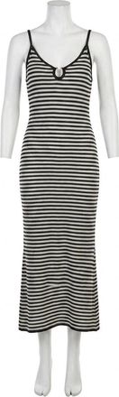 Z Supply Majestic Striped Midi Dress In Black