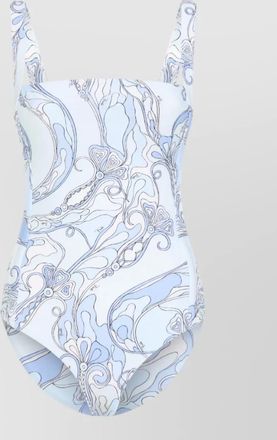 Pucci technical fabric one piece swimsuit signature print