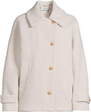 Giacomo bouclé trenchcoat ecru