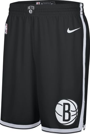 Nike Brooklyn Nets 2024/25 Swingman Icon Edition Nike Mens Dri-FIT NBA Replica Shorts in Black | FQ4697-010